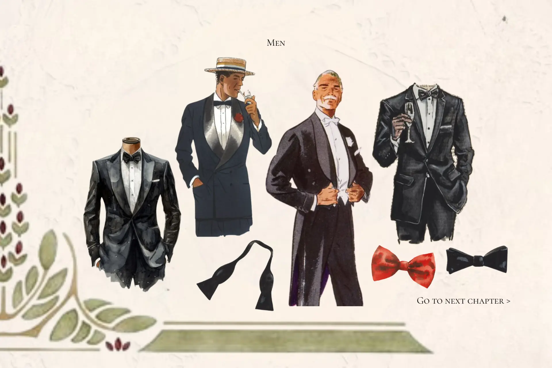 Day 2 men dress code illustrations