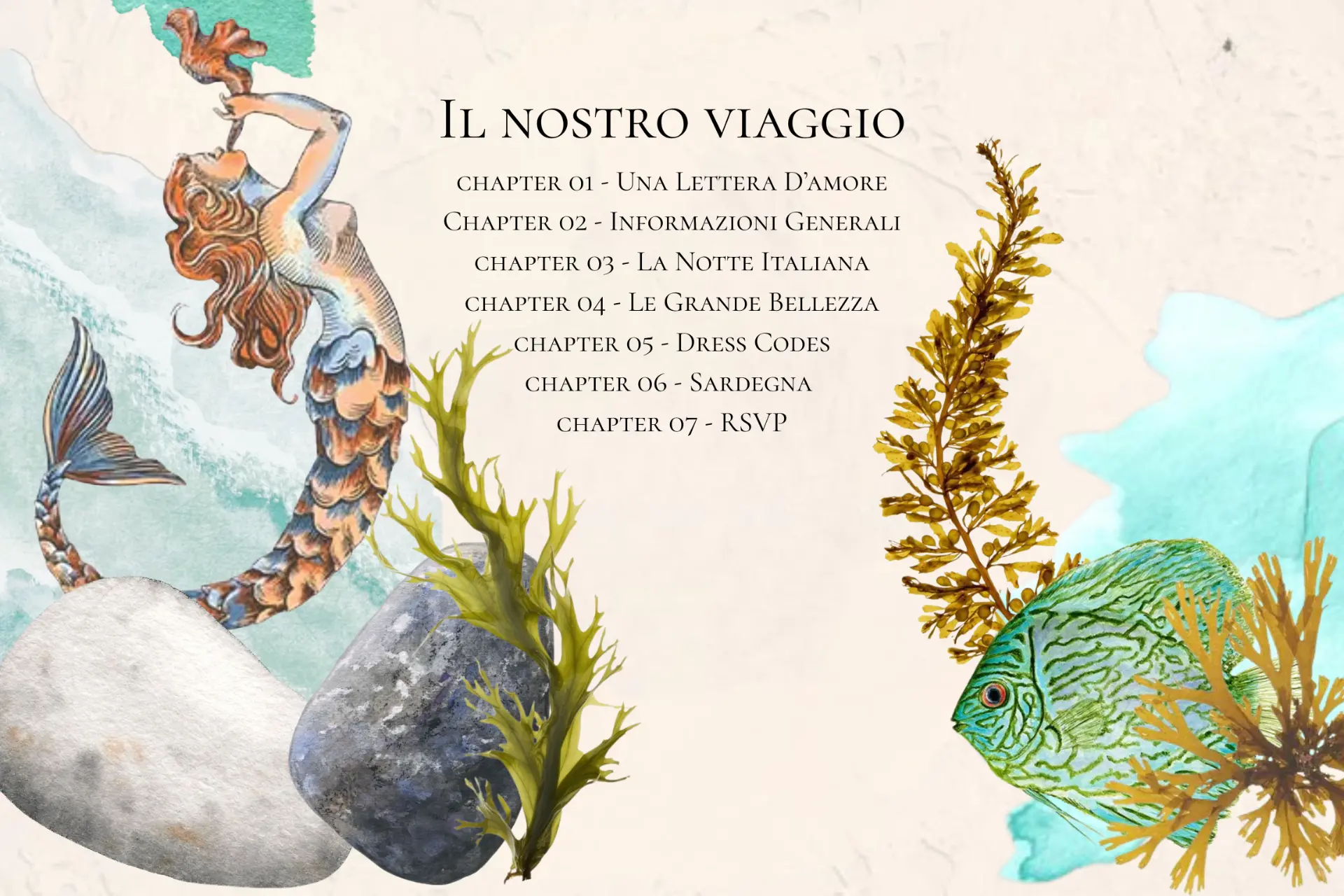 Il nostro viaggio — the chapters of our weekend