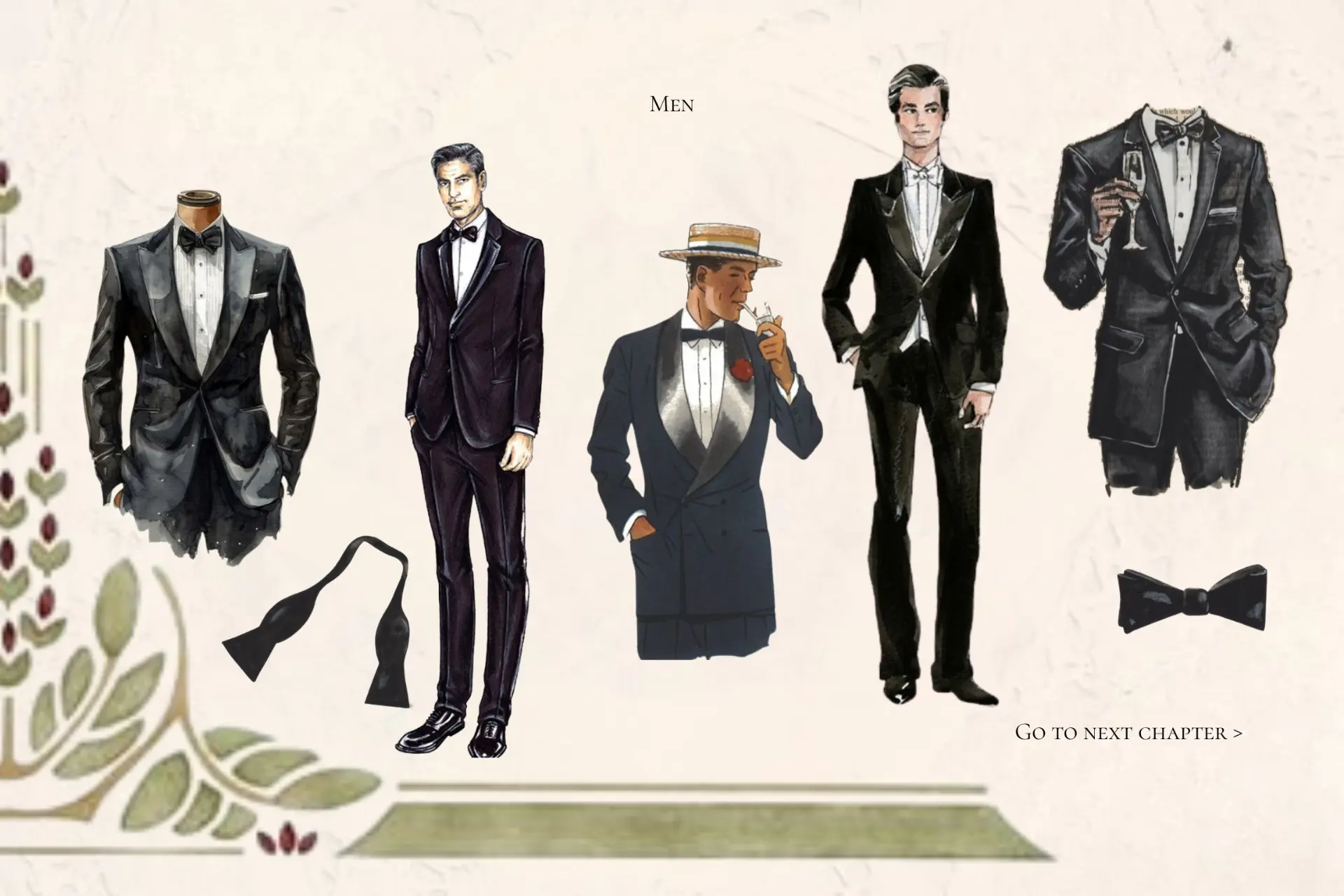 Day 2 men dress code illustrations